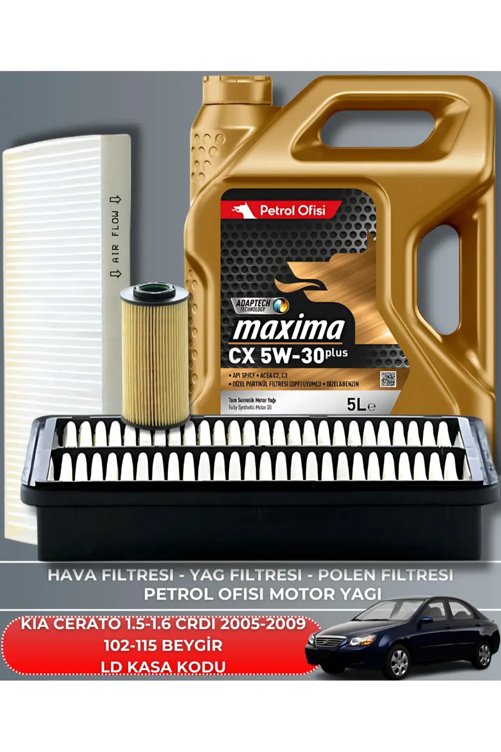 KIA CERATO 1.5 CRDI - 1.6 CRDI 2005-2006-2007-2008-2009 102-115 B