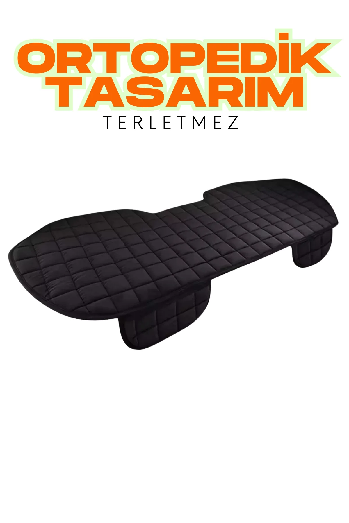 Kia Cerato 2016-2019 3 Parça Deri Oturak Oto Koltuk Minderi Terletmez Kaymaz Taban Siyah