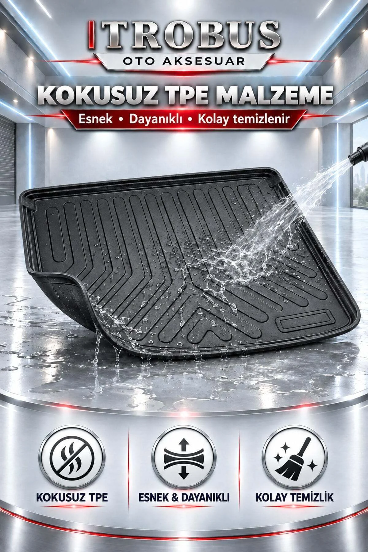 Kia EV6 2024 Sonrası Üst Bagaj Araca Özel 3D Bagaj Havuzu - Görsel 5