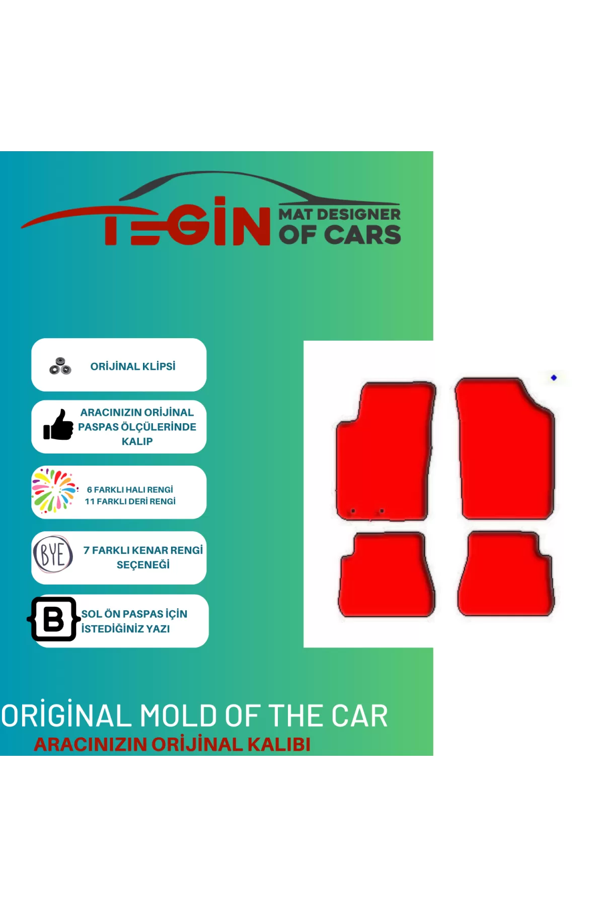 Kia Picanto 2004-2011 -1.jen Prime Bej Halı Bej Kenar Paspas