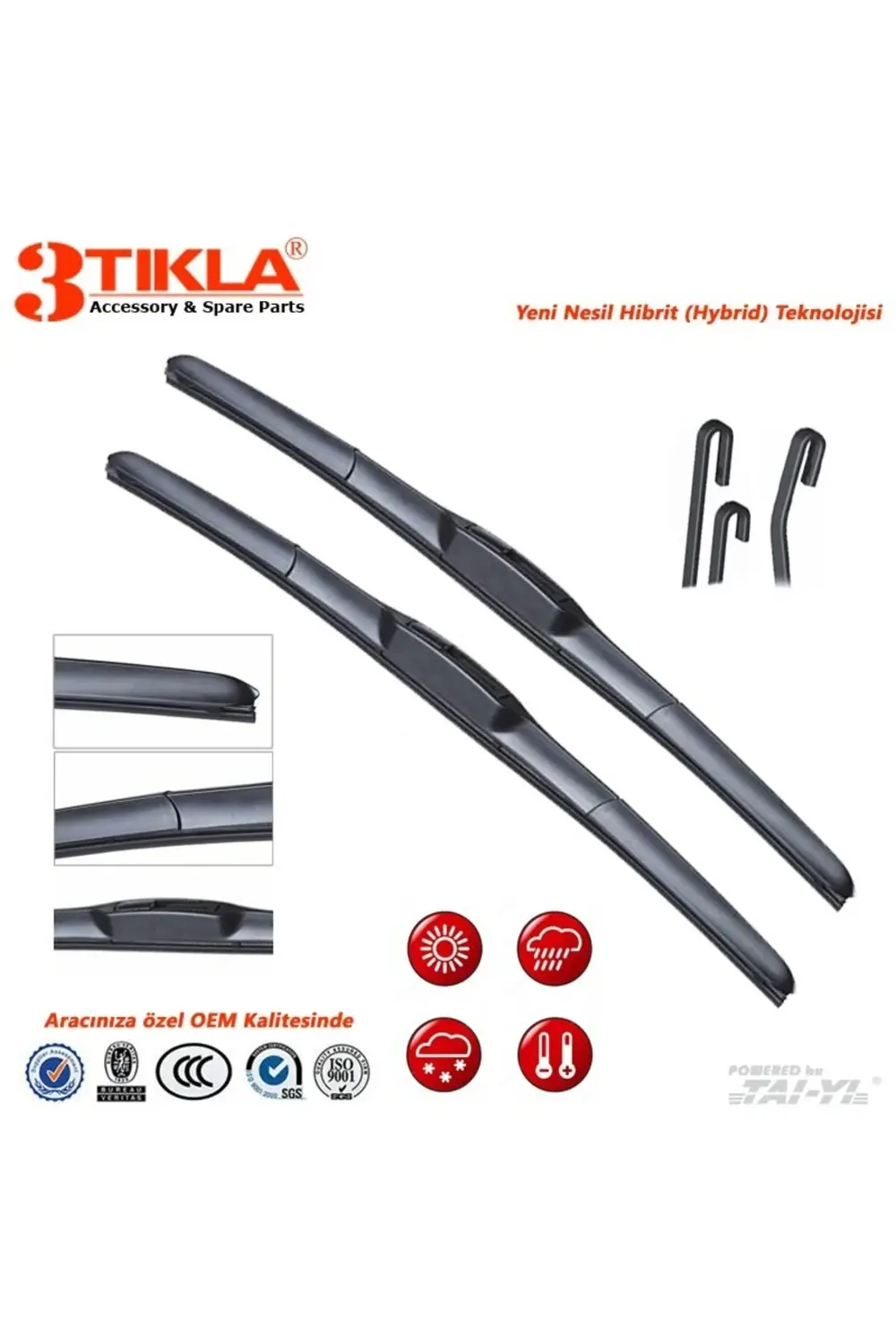 Kia Picanto Hibrit Silecek Takımı (2012-2015) 550 mm/400 mm