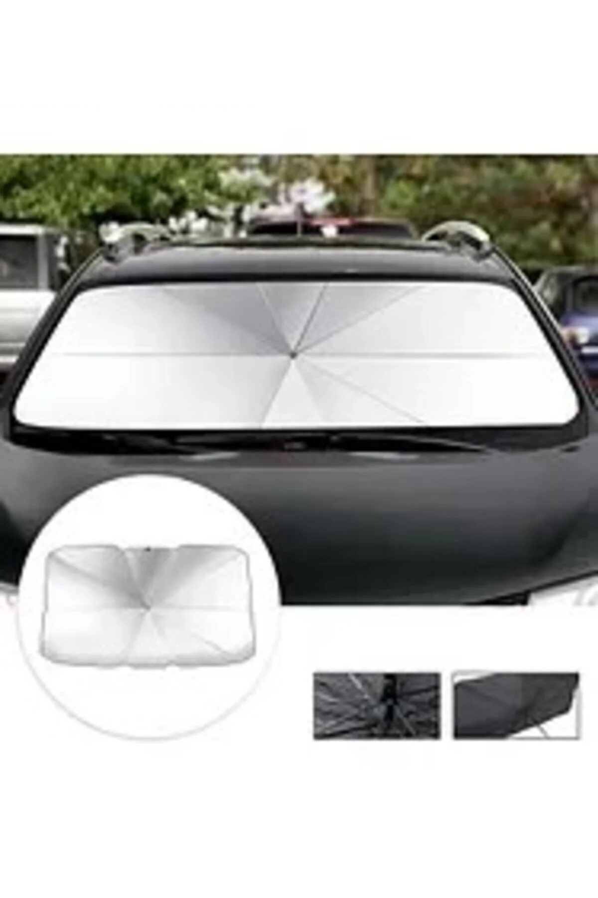 Kia Picanto, Hyundai Getz, Vw Up!, Renault Twingo, Dacia Logan Uyumlu Oto Şemsiye - Görsel 5