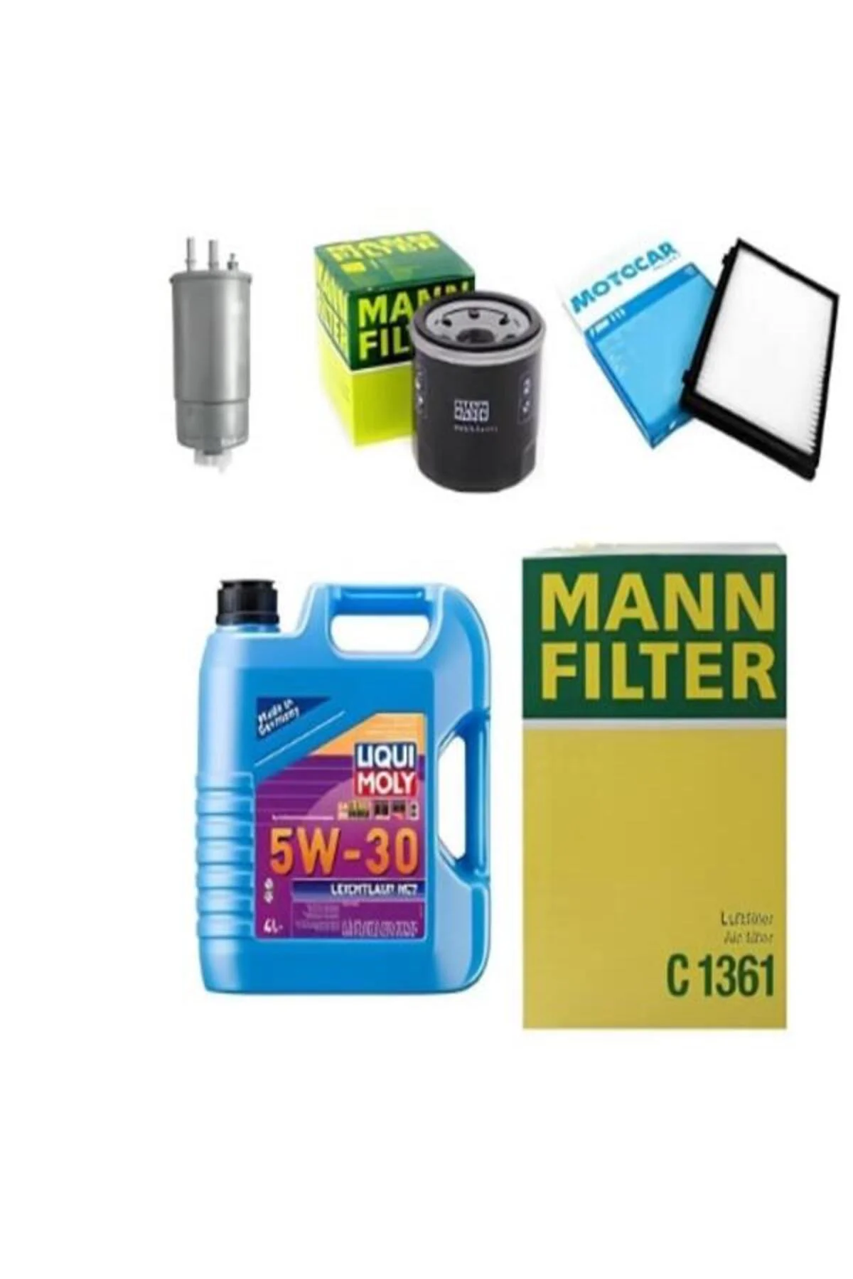 Kia Rio 1.5 Dizel Filtre Bakım Seti Liqui Moly Motor Yağlı (2007-