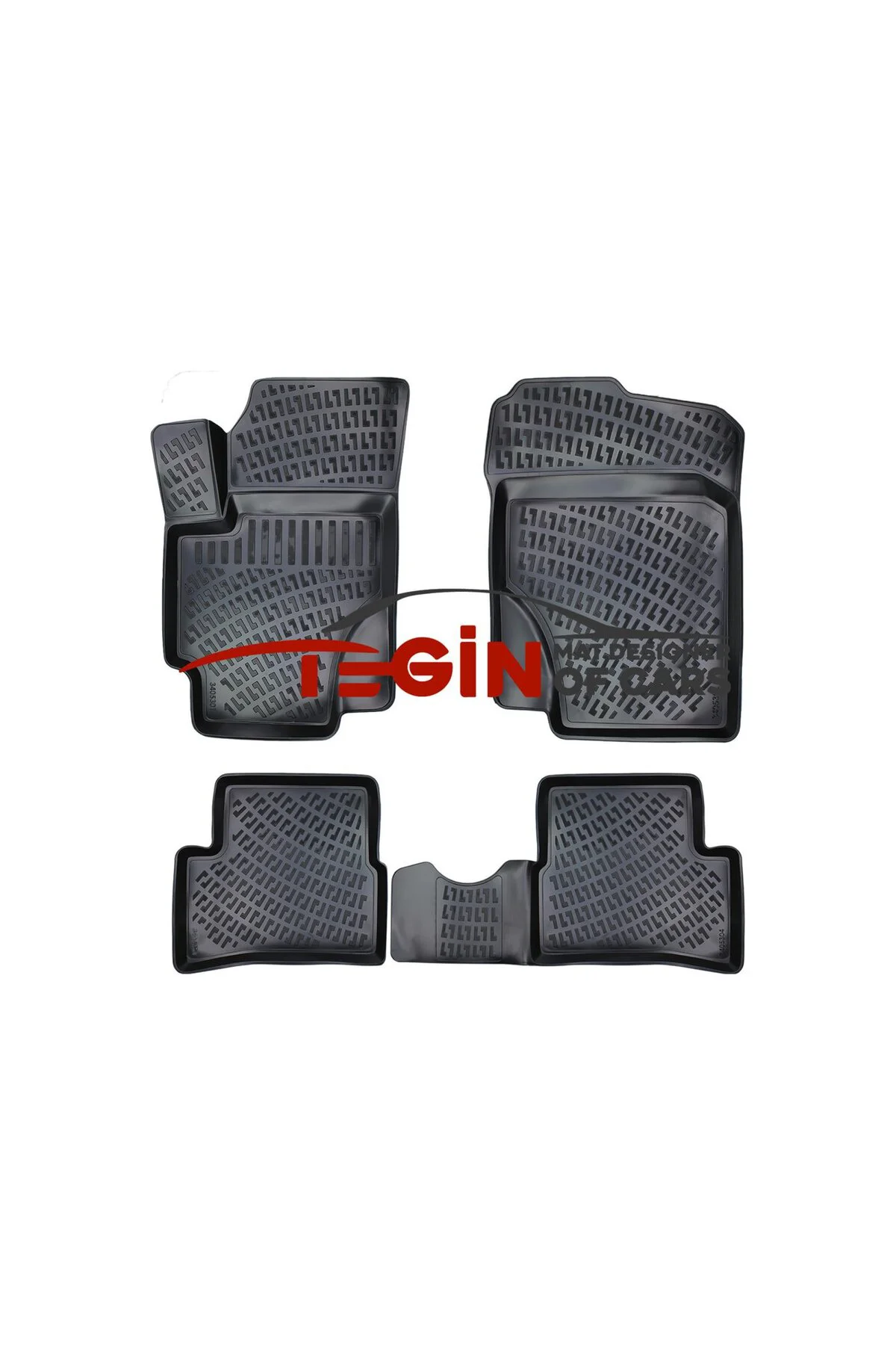 Kia Rio 2005-2011 1.4/1.6 Turbo Siyah 3D Havuzlu Paspas