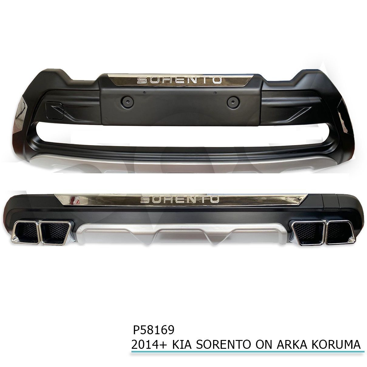 Kia Sorento Uyumlu Ön Arka Koruma 2014-2019 Parça