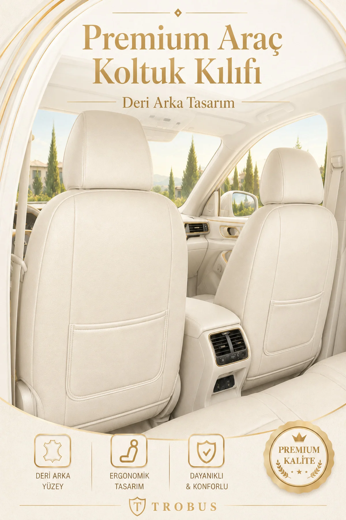 Kia Soul 2016-2019 Uyumlu Lion Serisi Tay Tüyü Bej Premium Koltuk Kılıfı Fiyatı, Yorumları ve Özellikleri