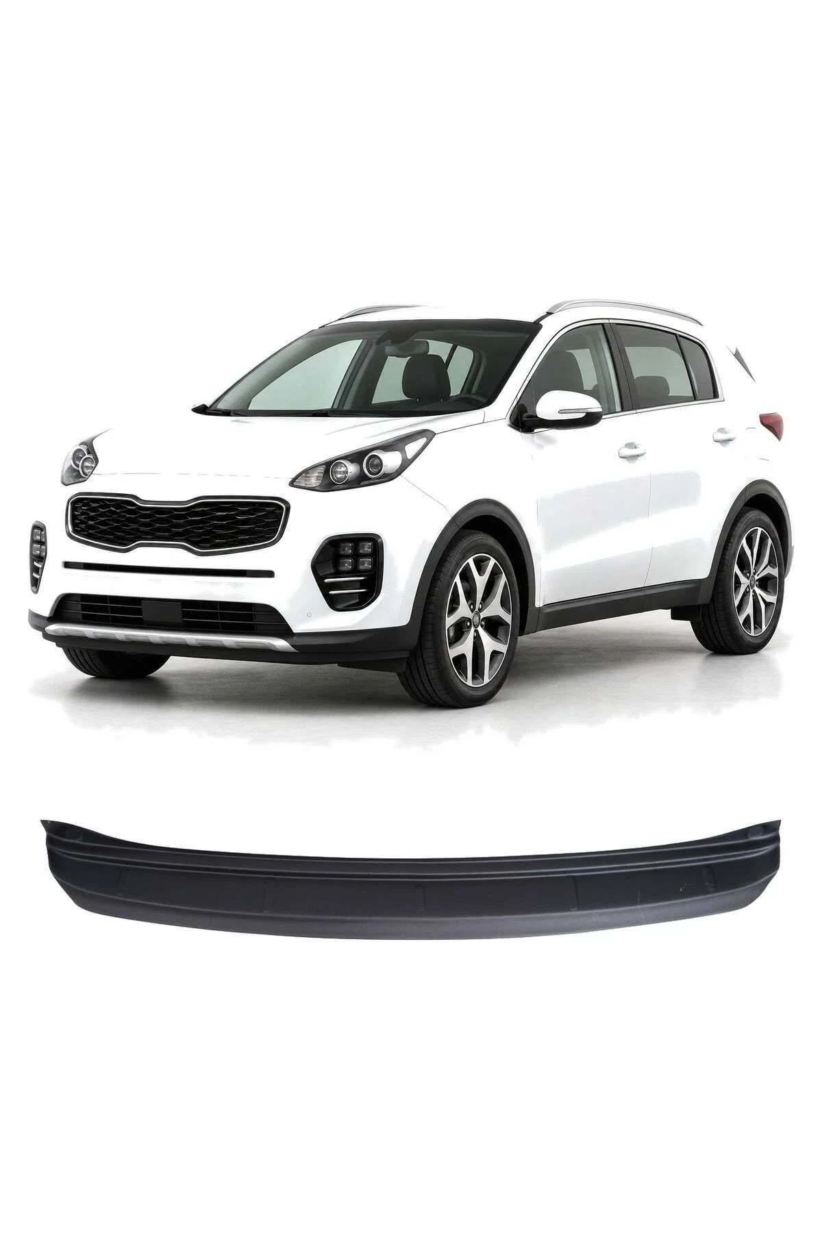 Kia Sportage 2016-2018 Uyumlu Arka Tampon Eşiği Koruma ABS Parlak Siyah Kia Sportage 2016-2018 Uyumlu Arka Tampon Eşiği Koruma ABS Parlak Siyah