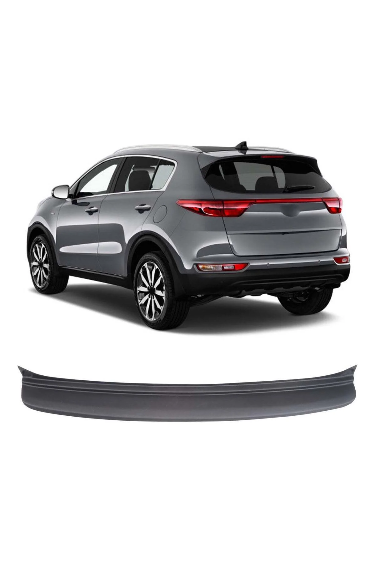 Kia Sportage 2019-2021 Uyumlu Arka Tampon Eşiği Koruma ABS Mat Siyah Kia Sportage 2019-2021 Uyumlu Arka Tampon Eşiği Koruma ABS Mat Siyah
