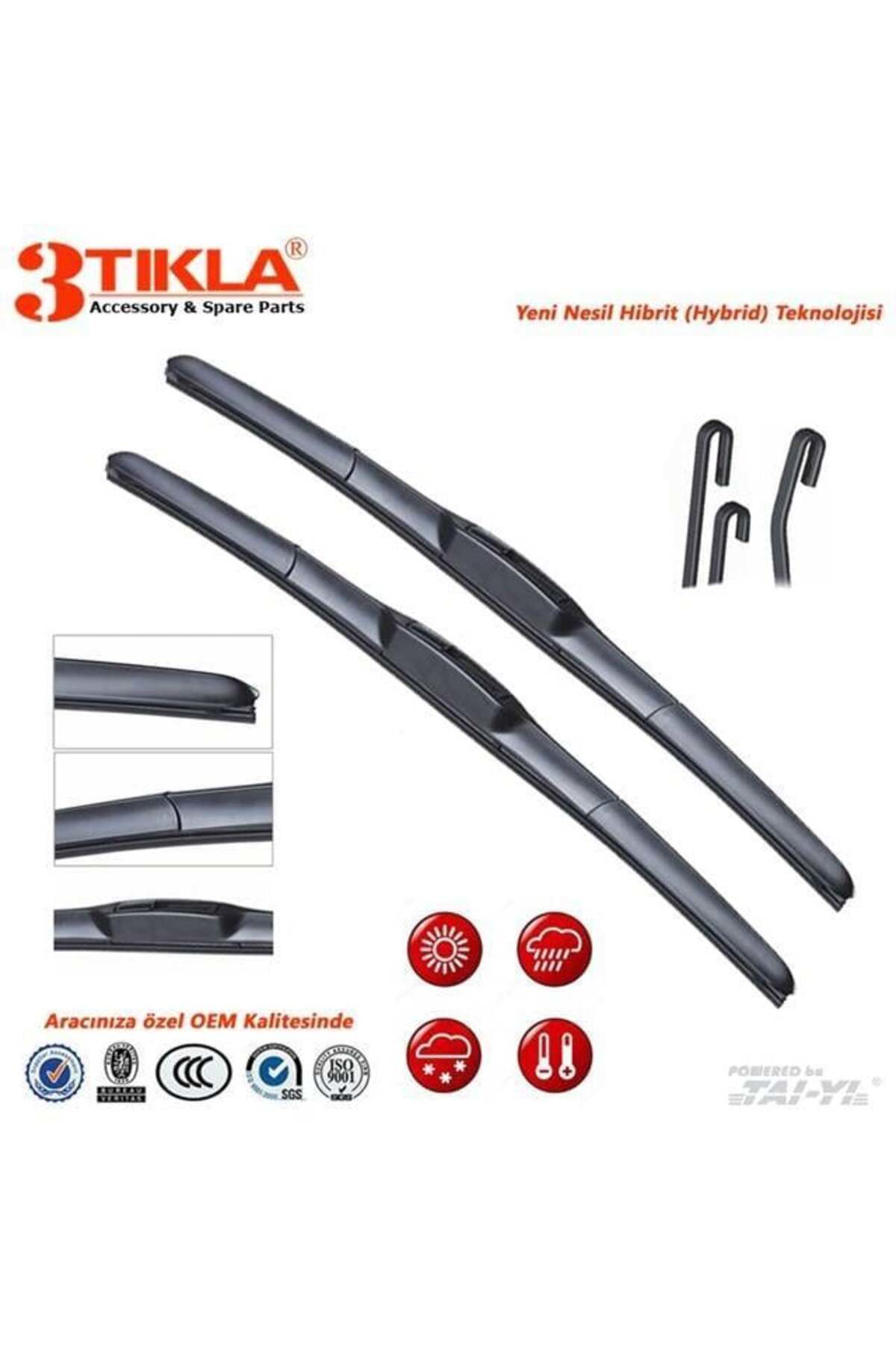 Kia Sportage Hibrit Silecek Takımı (2004-2010) 600 Mm + 400 Mm Kia Sportage Hibrit Silecek Takımı (2004-2010) 600 Mm + 400 Mm
