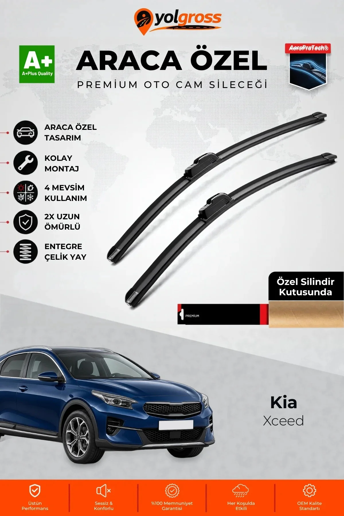 Kia Xceed Ön Cam Silecek Seti 2019 Üzeri Premium Araca Özel 65-40 Cm A+ Kalite Kia Xceed Ön Cam Silecek Seti 2019 Üzeri Premium Araca Özel 65-40 Cm A+ Kalite
