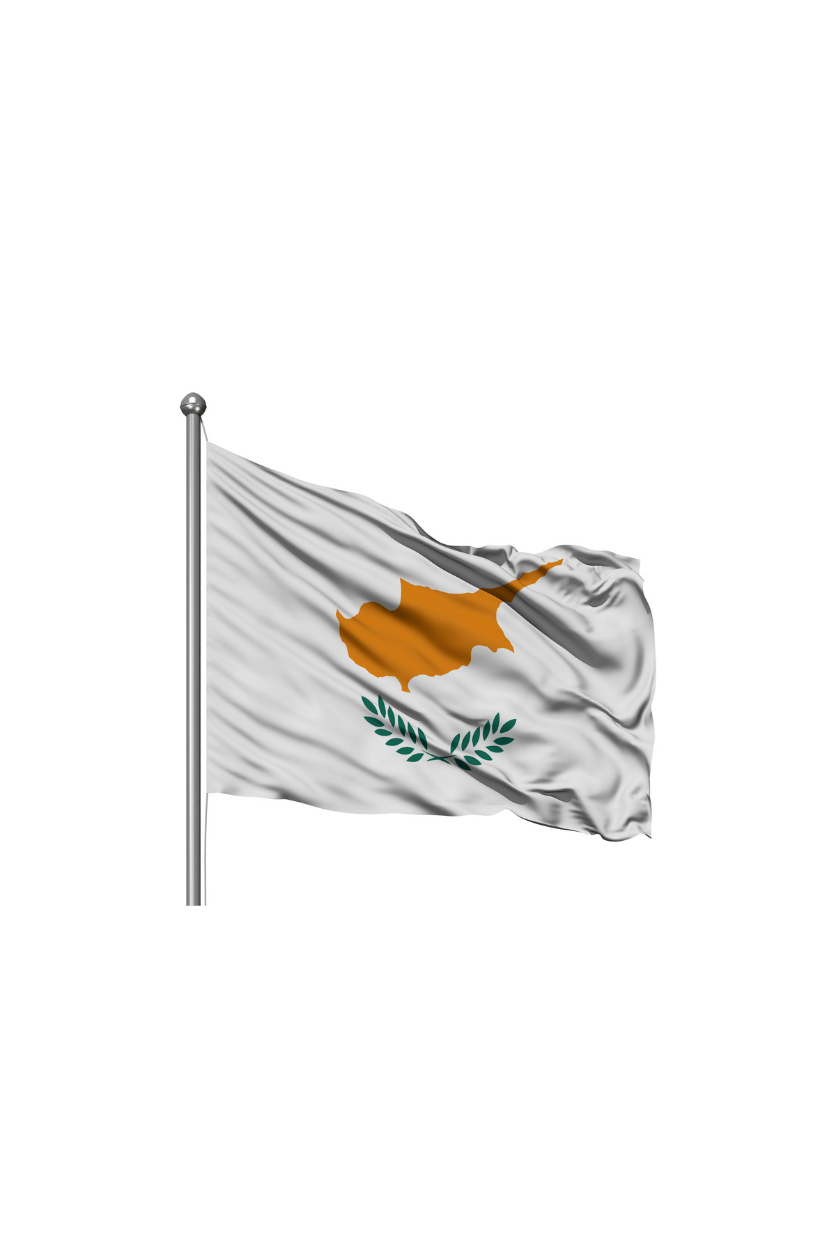 Özel Flama Bayrak Kıbrıs Devleti Bayrağı - Premium Raşel Kumaş 100X150cm