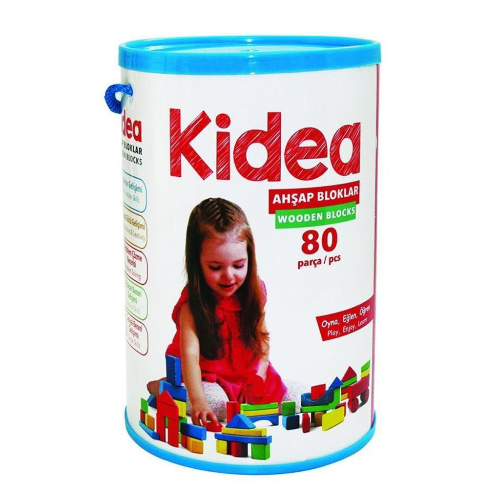 KID-1003 Chiva, Ahşap Bloklar 80 Parça KID-1003 Chiva, Ahşap Bloklar 80 Parça