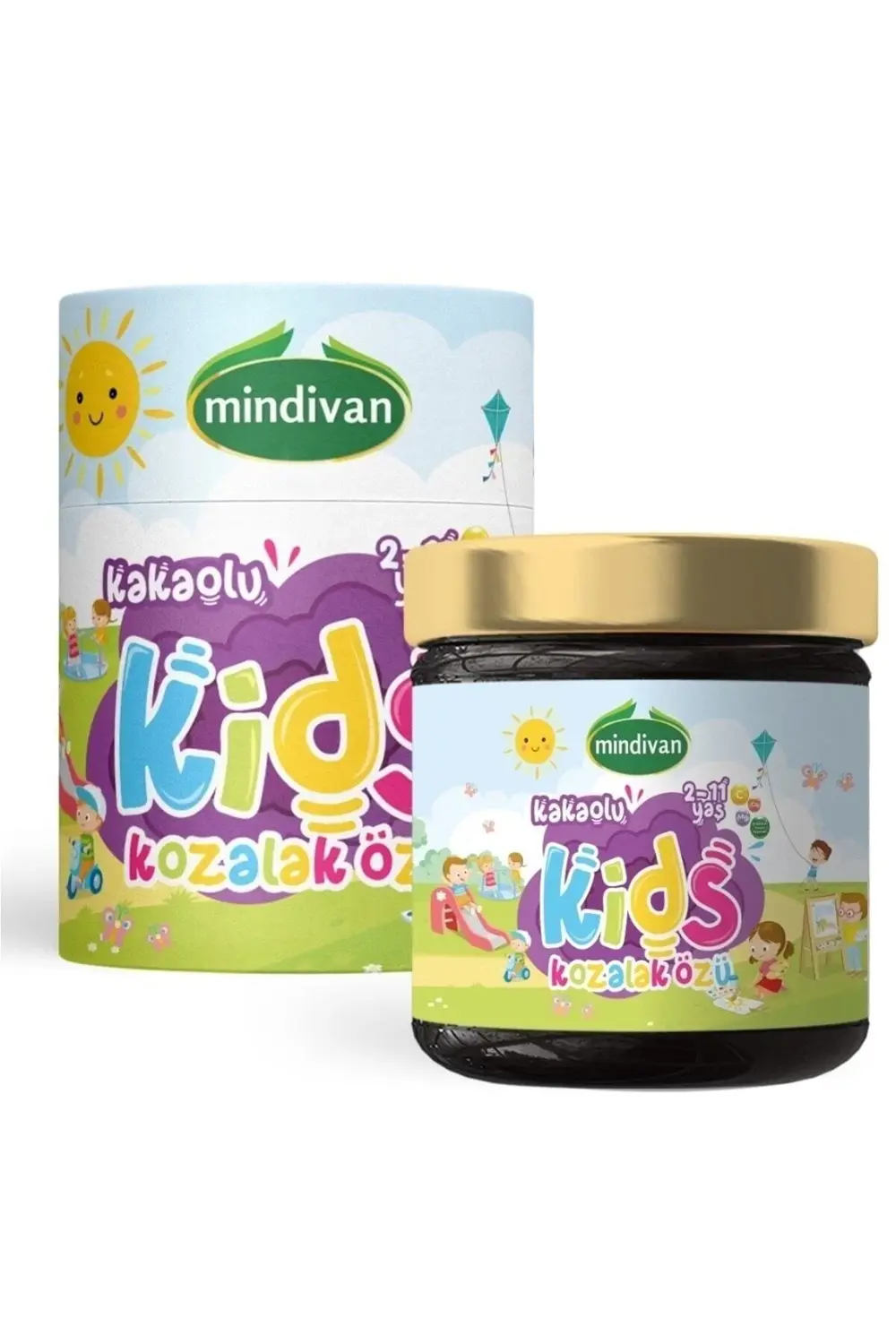 Mindivan Kids Çocuklar İçin Kozalak Macunu 240 G + Büyükler İçin Zencefill