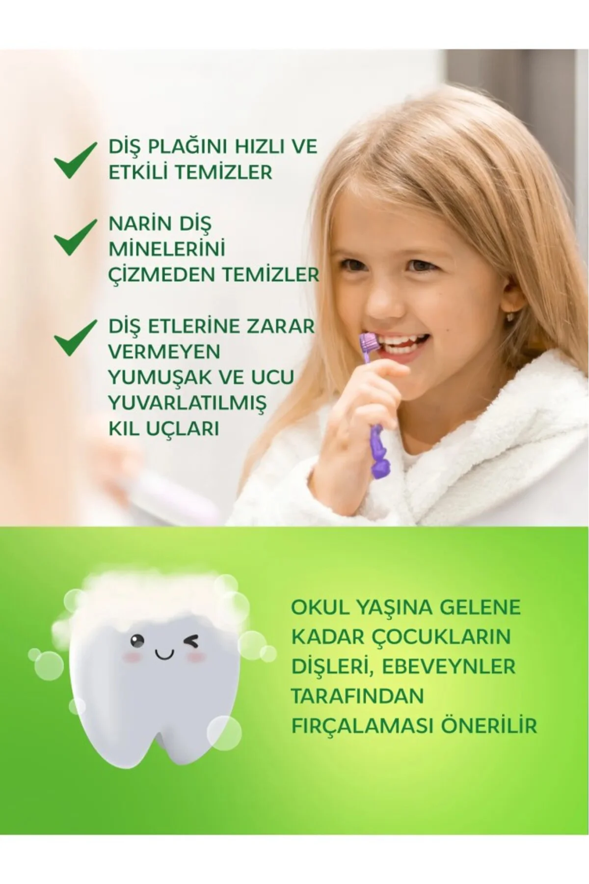 .Kids Ekstra Soft Diş Fırçası 3-7 Yaş