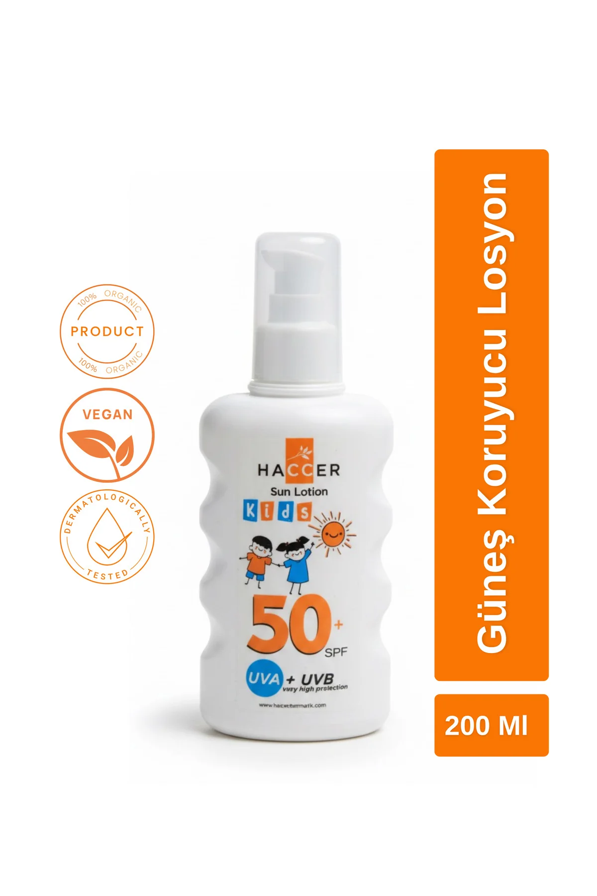 Kids Güneş Losyonu 50+ Spf 200 Ml