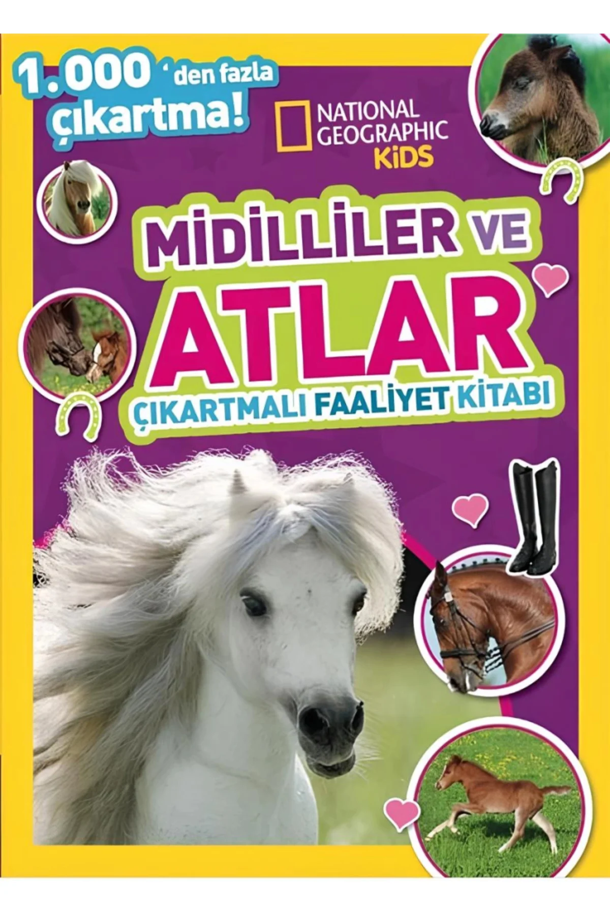 Kids Midilliler ve Atlar Çıkartmalı Faaliyet Kitabı