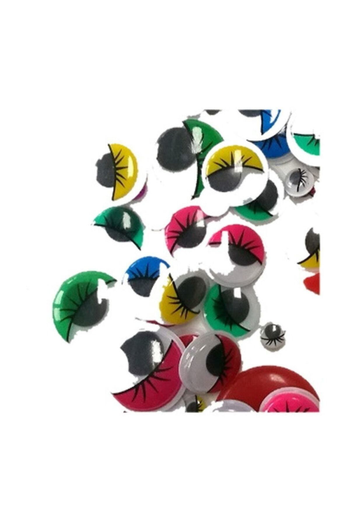 Kids Renkli Oynar Göz 15 Mm 50'li
