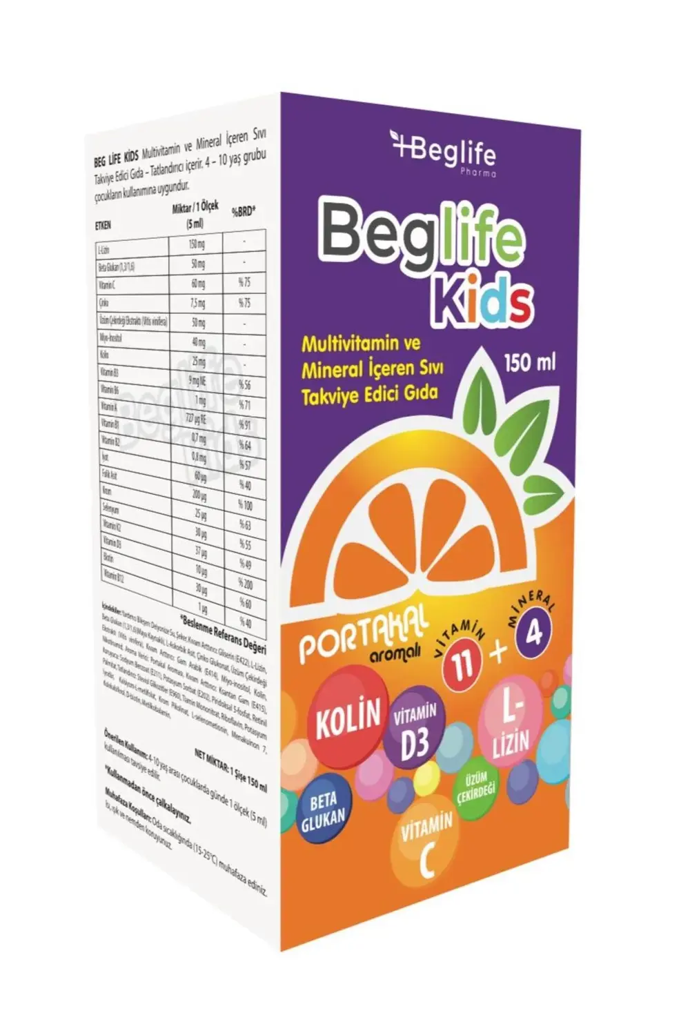 Kids Şurup 150 ml Multivitamin