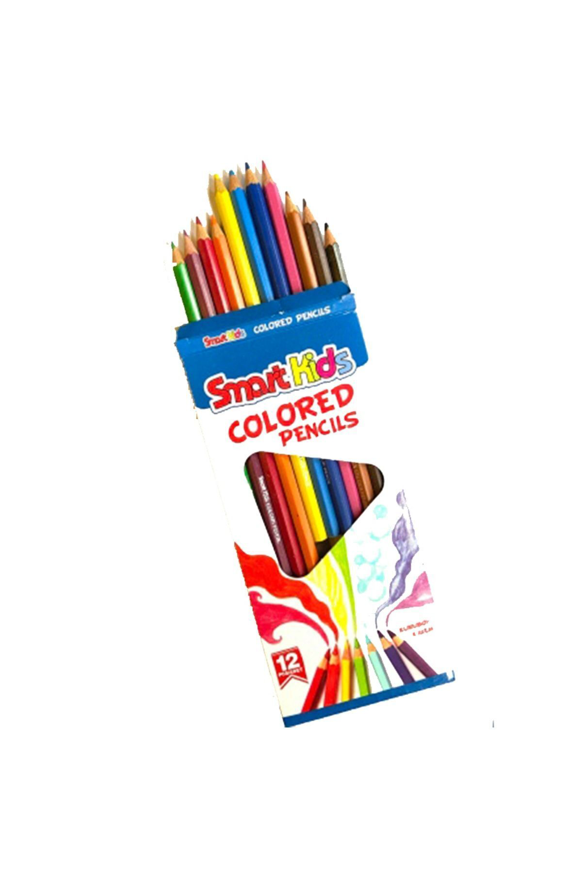 Kids Uzun Kuru Boya Seti 12 Renk