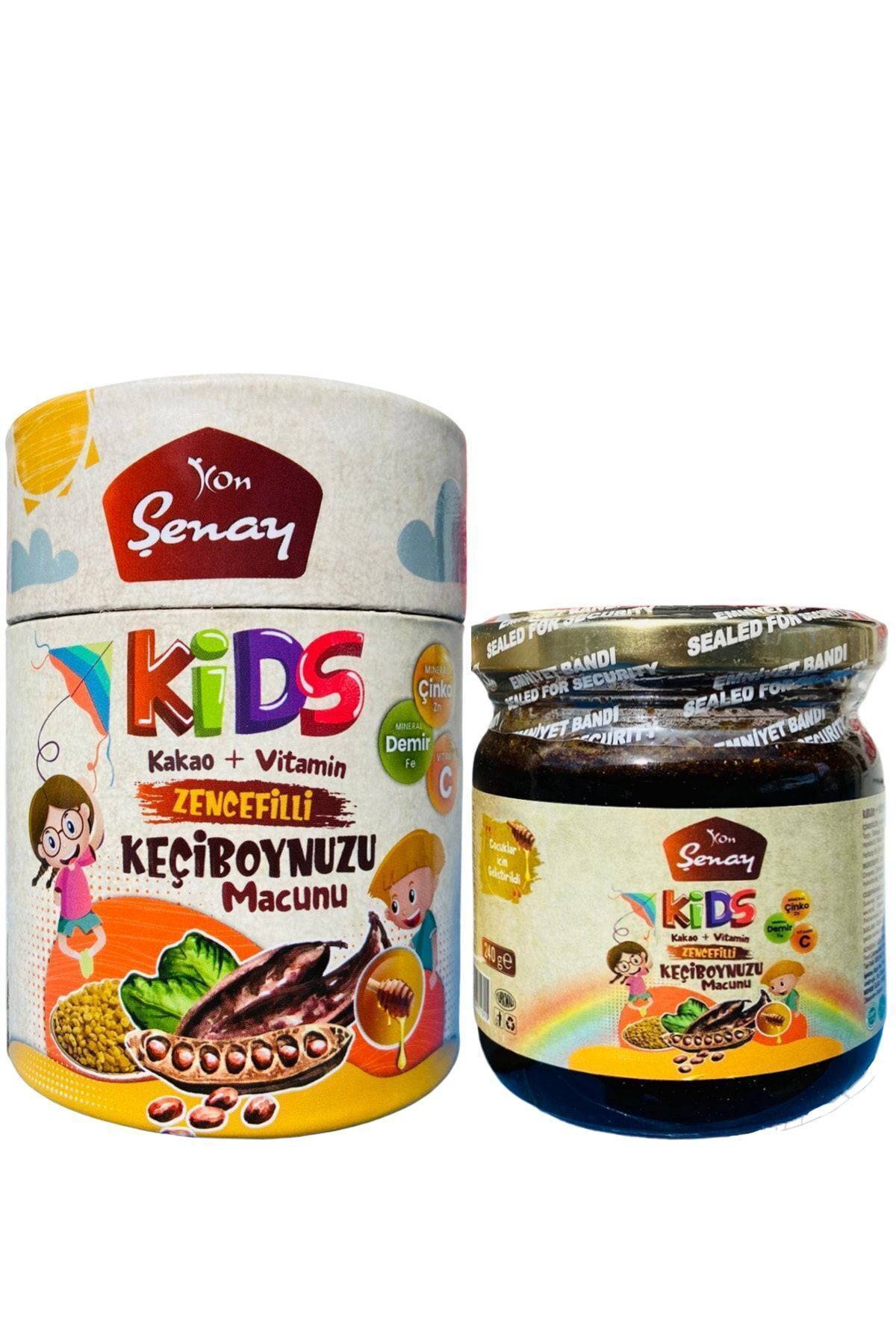 Kids Zencefilli Keçiboynuzu Macunu ( Kakao + Vitamin ) 240 g