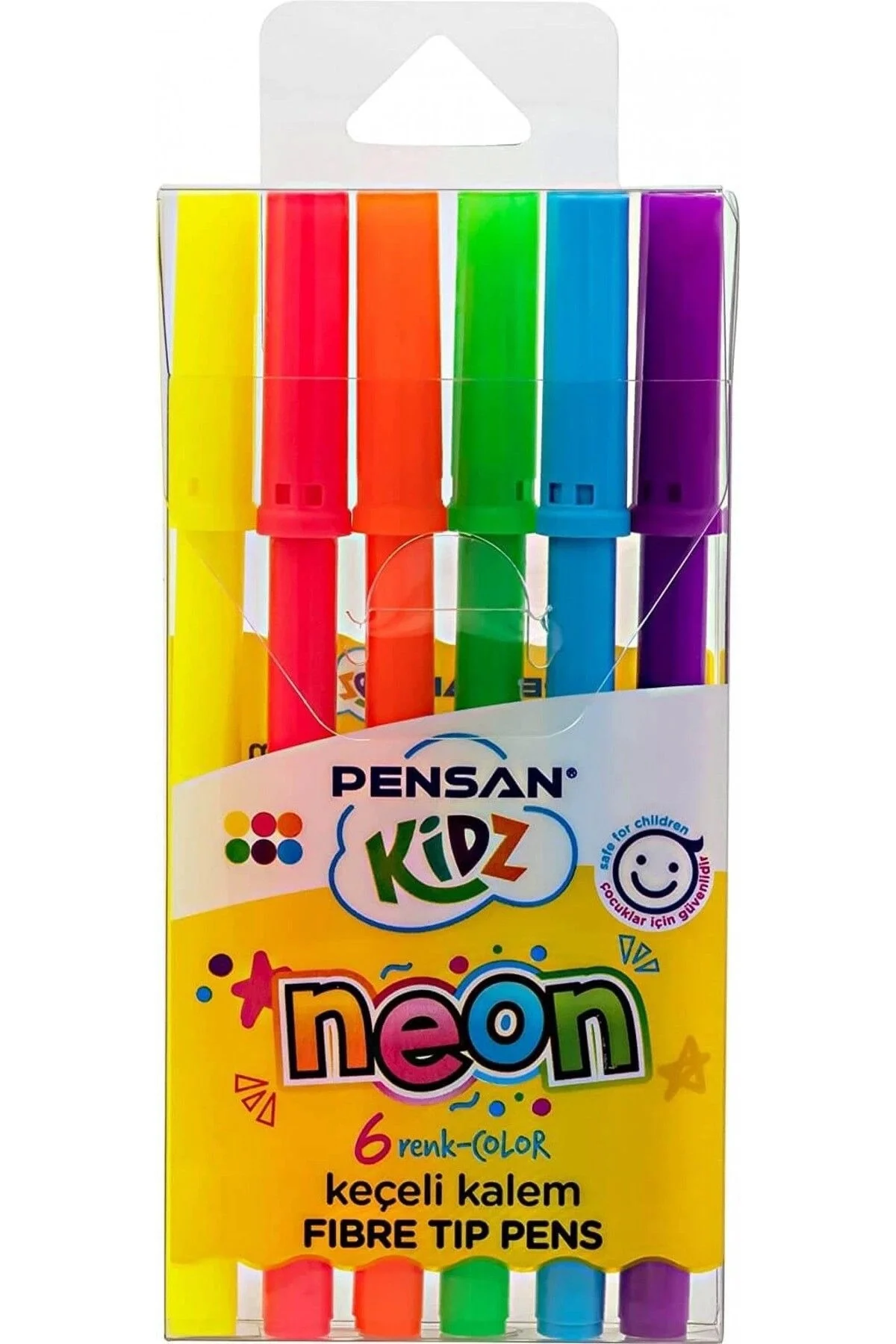 Kidz 6'lı Keçeli Boya Kalemi - Neon Renk / 99075