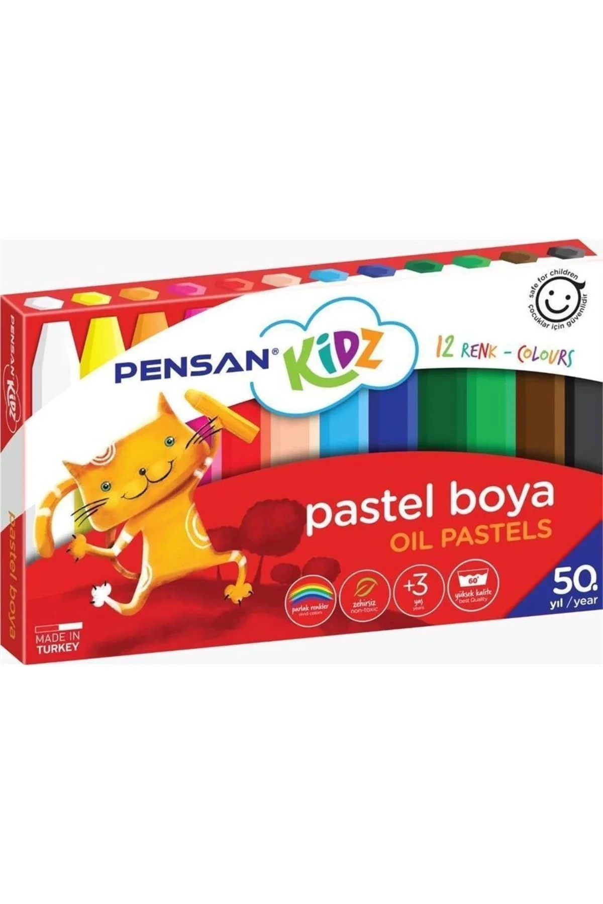 Kidz Pastel Boya 12 Renk Kutulu 98060 2 Paket Kidz Pastel Boya 12 Renk Kutulu 98060 2 Paket