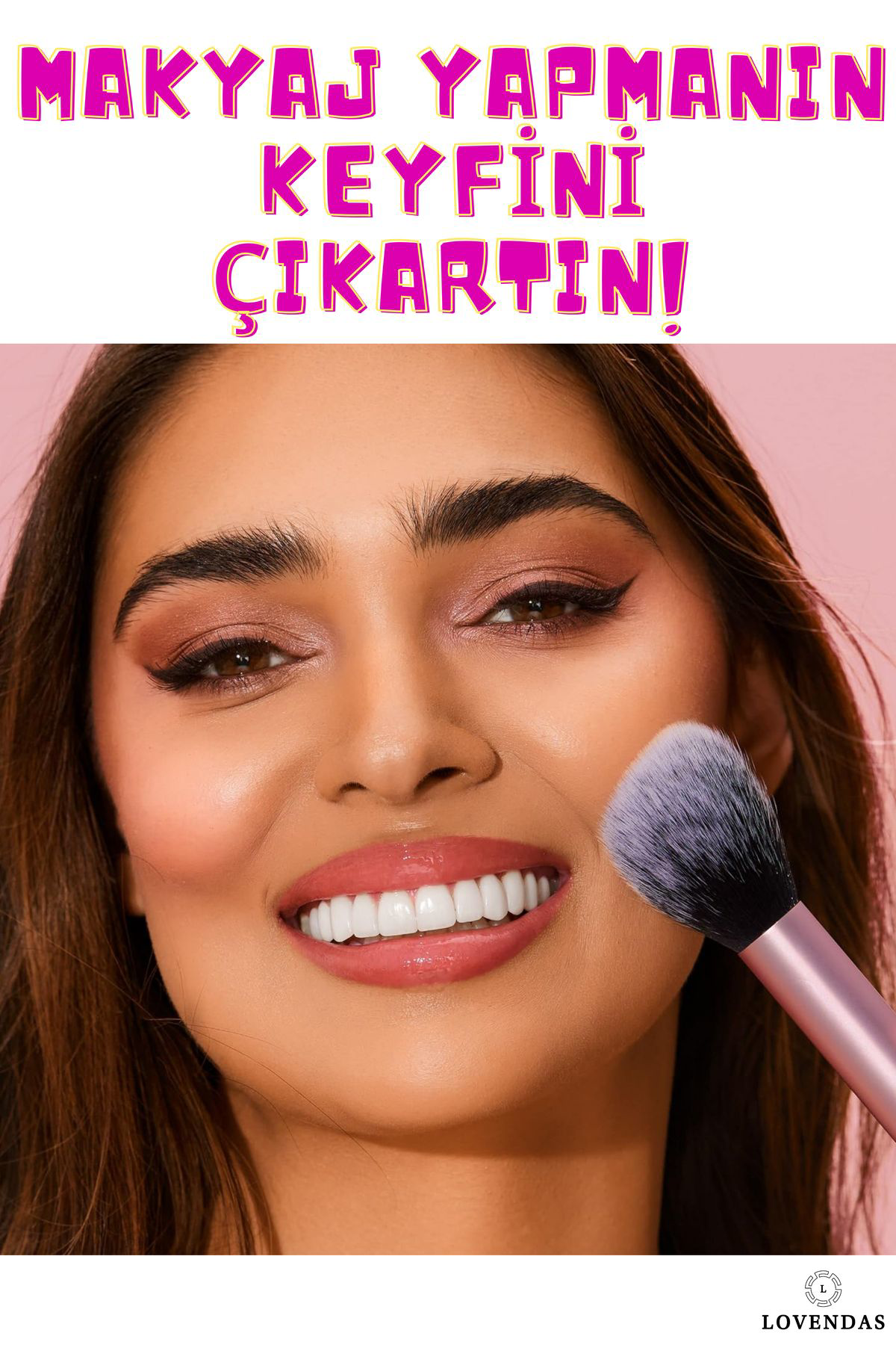 Lovendas Kifi Premium Makyaj Fırça Ve Sünger Seti 4+1