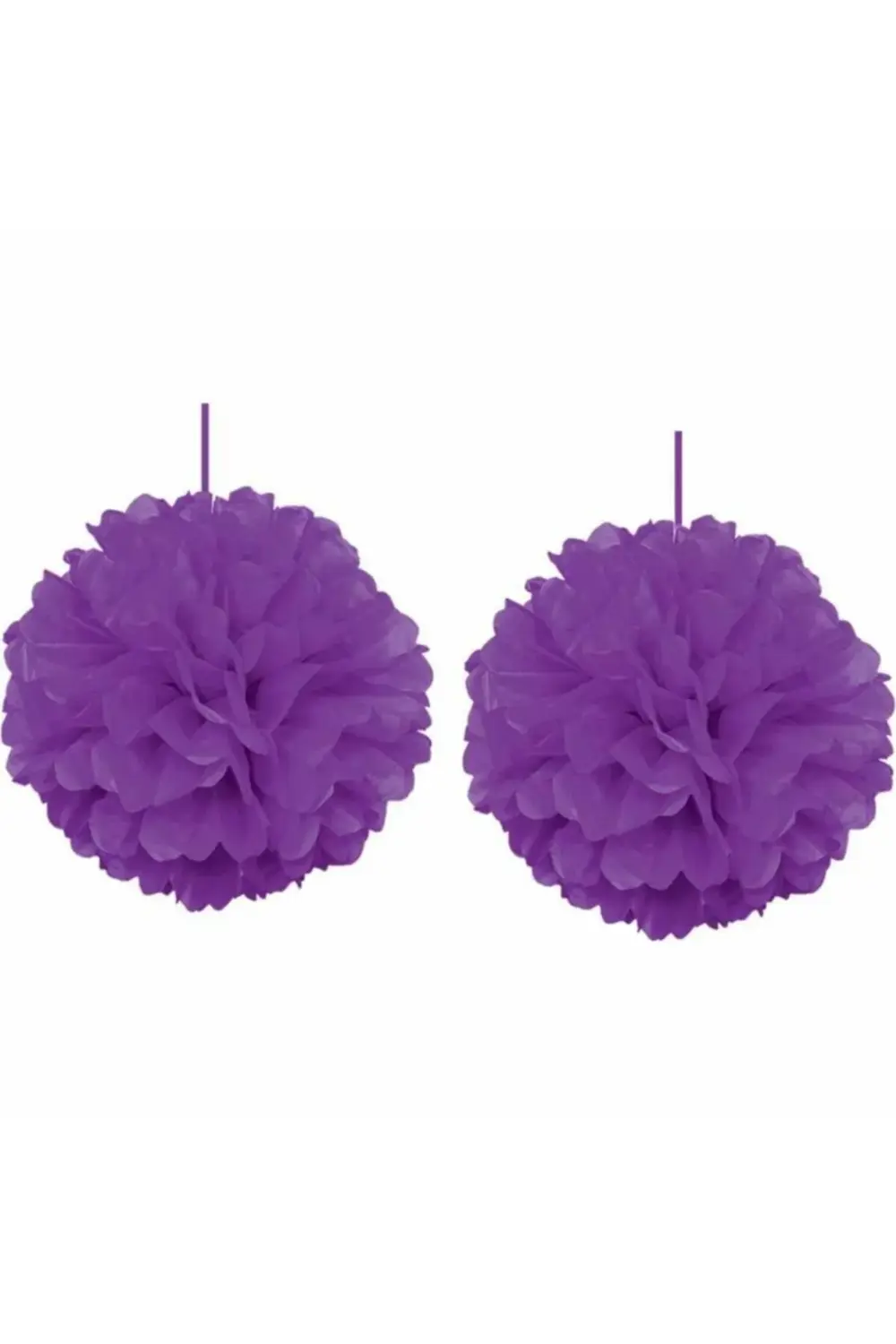 Kika Ponpon Süs Mor 30cm 2li