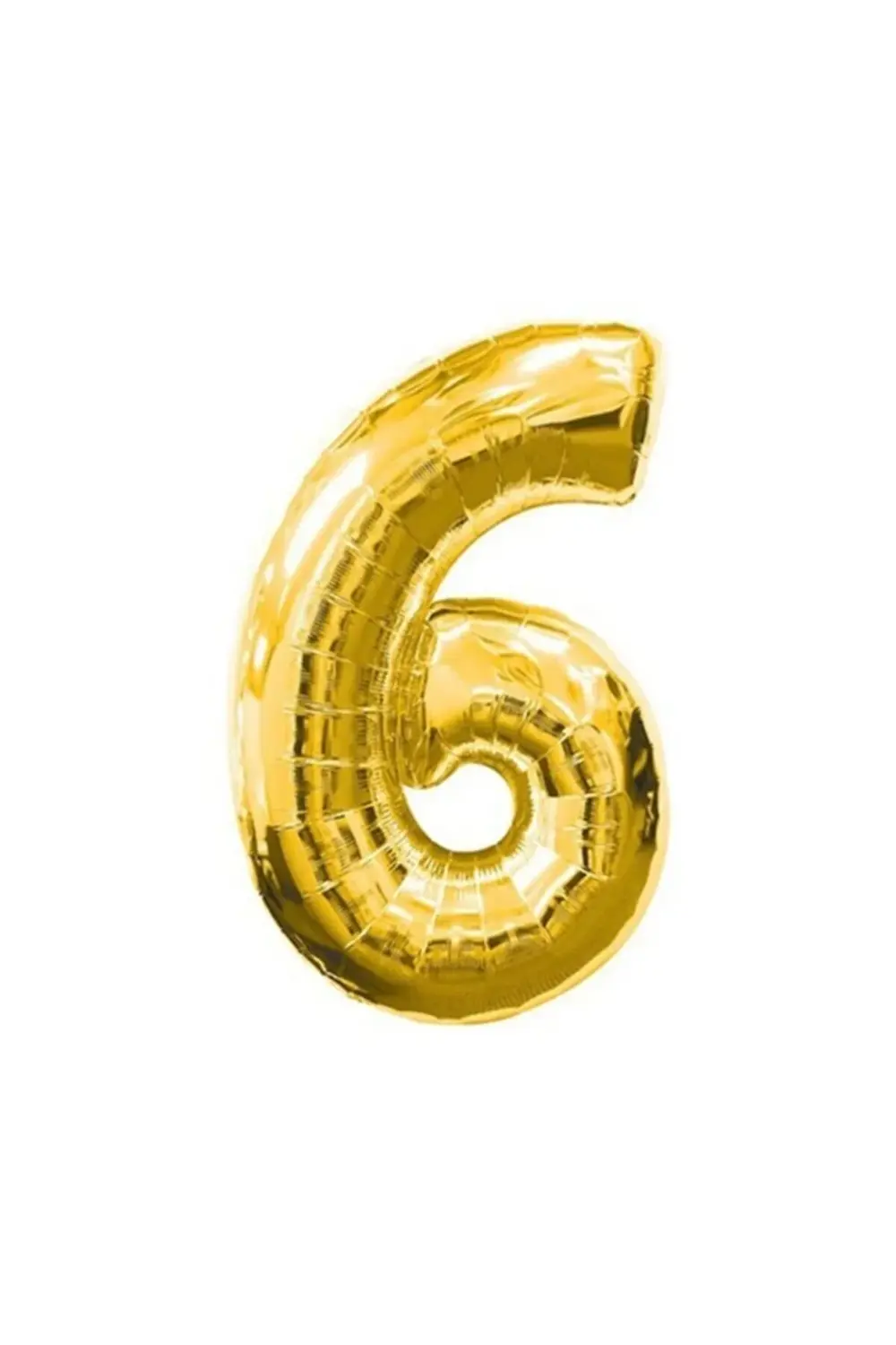 Kikajoy 6 Rakam Gümüş Folyo Balon 102 Cm