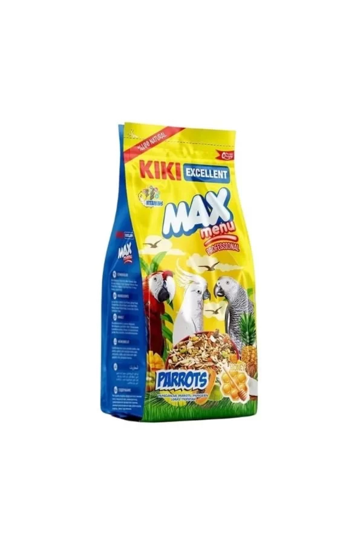 Kiki Excellent Max Menu Ballı Papağan Yemi 1 Kg