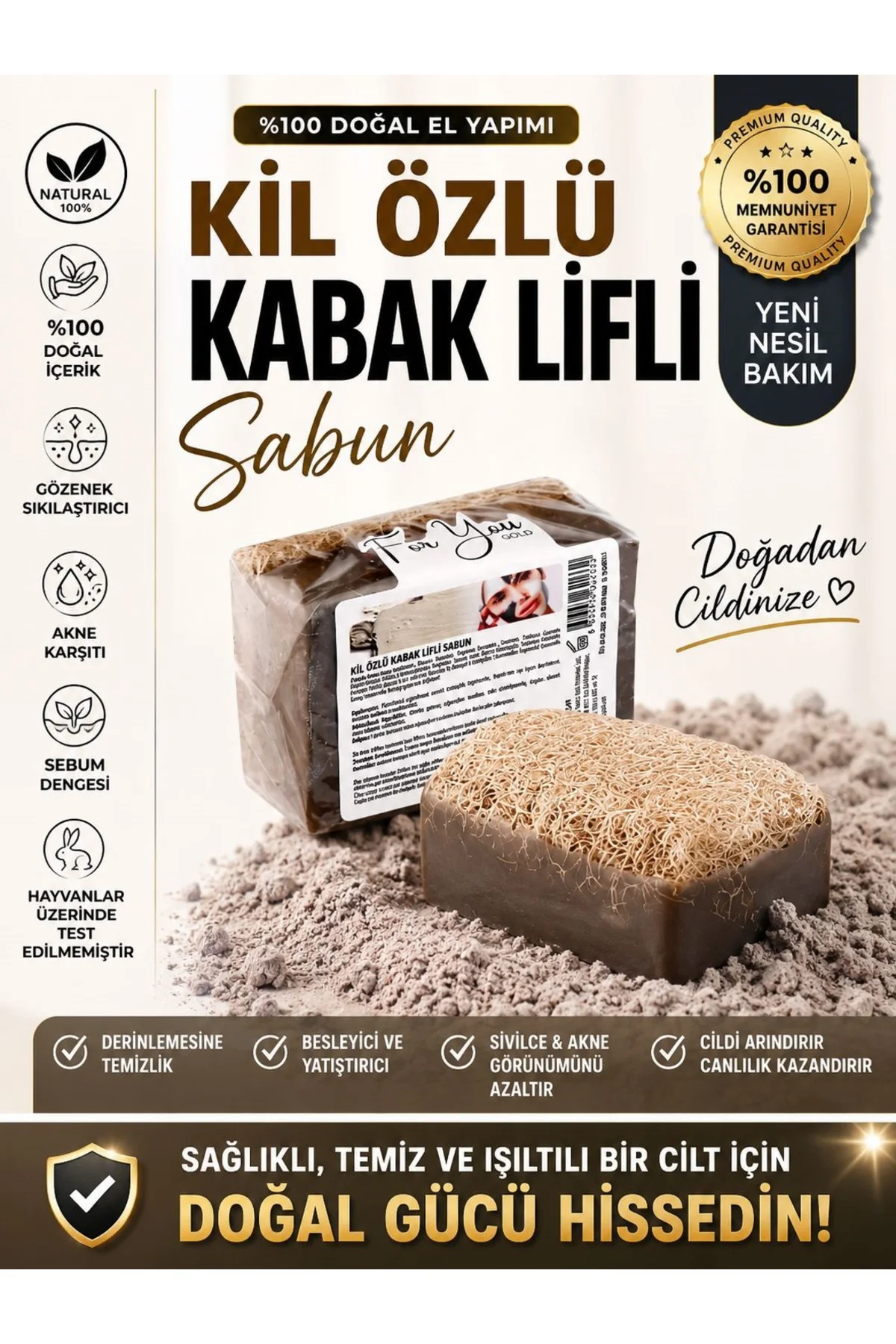 Kil Özlü Kabak Lifli Sabun