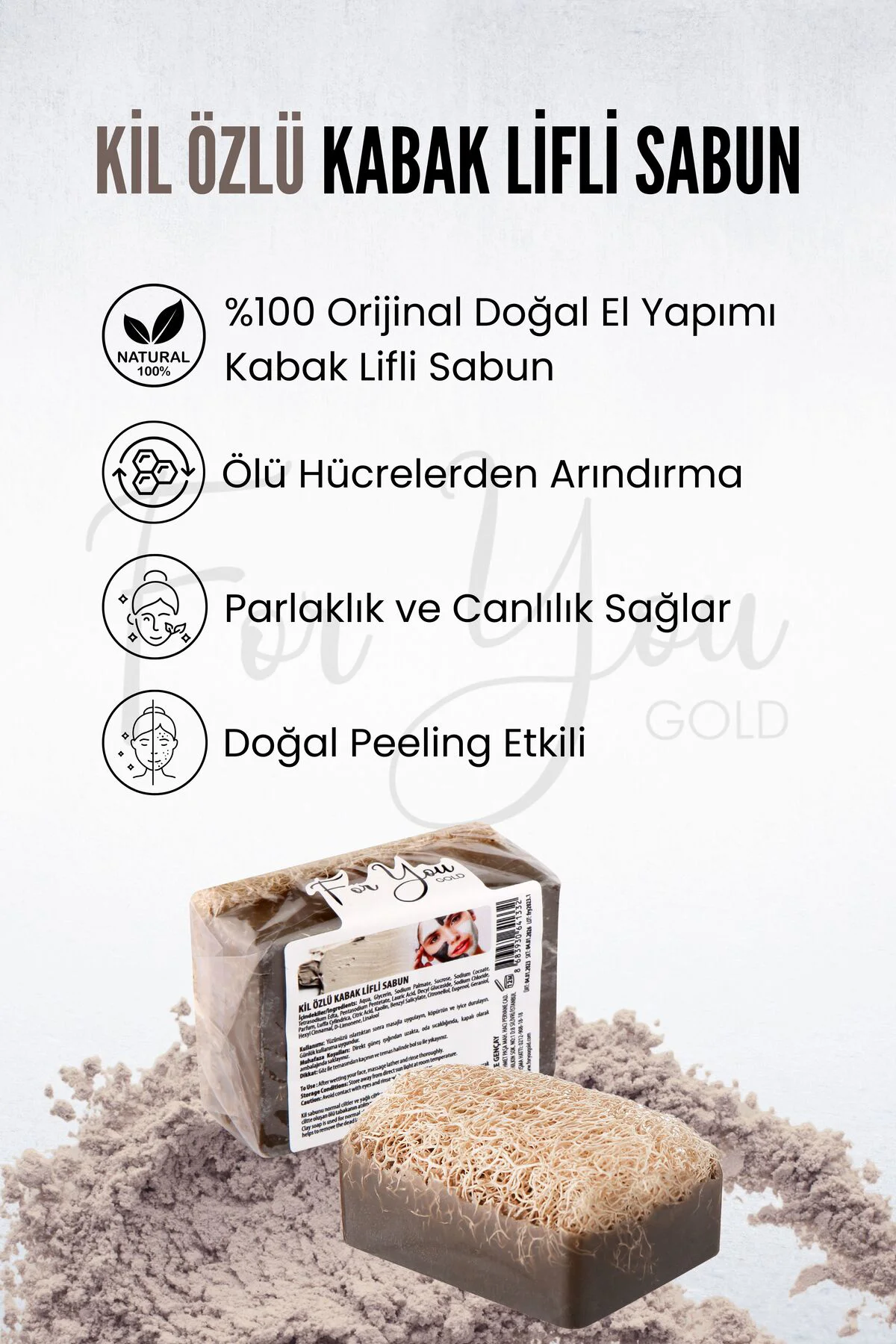 Kil Özlü Kabak Lifli Sabun