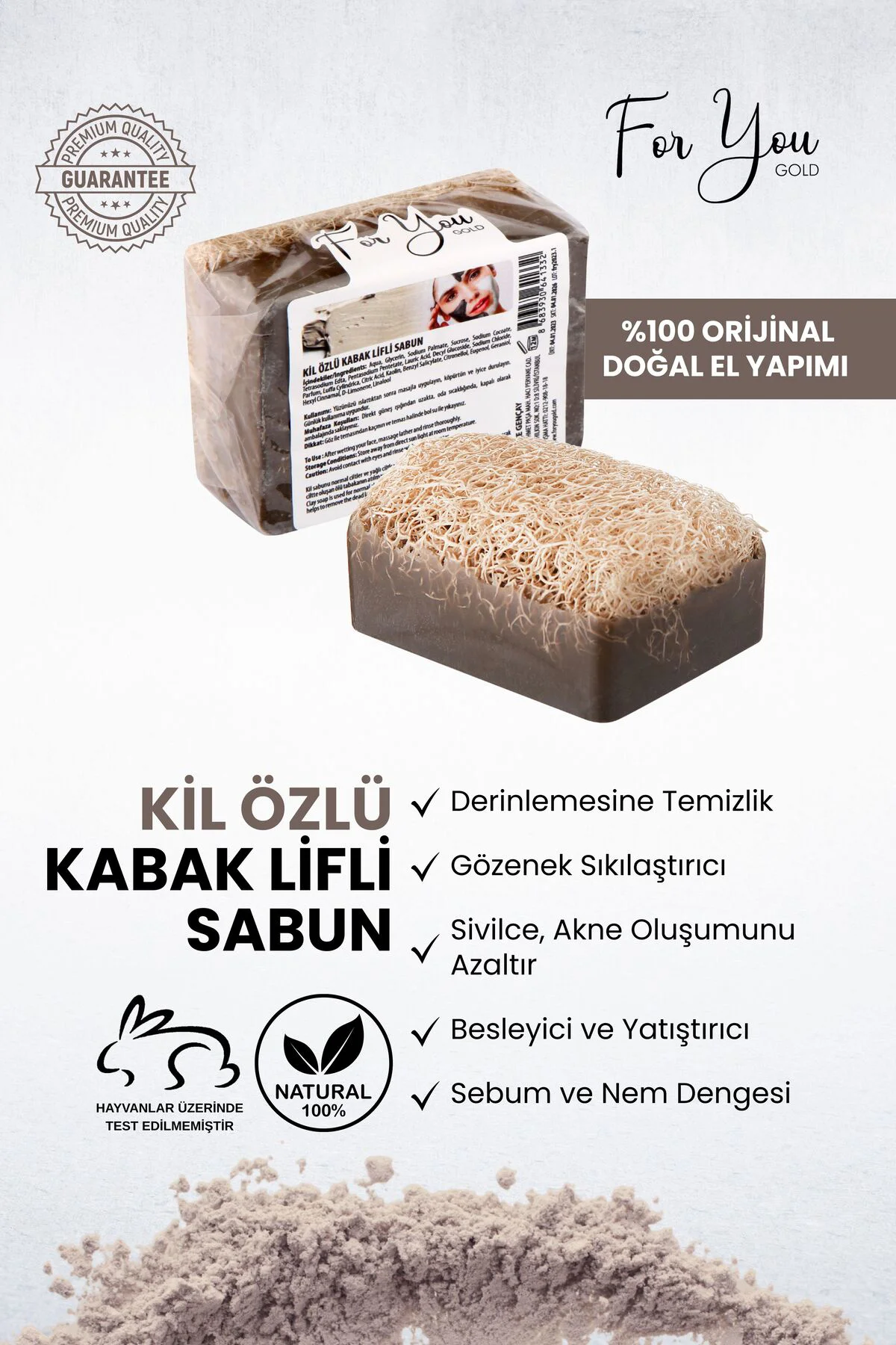 Kil Özlü Kabak Lifli Sabun
