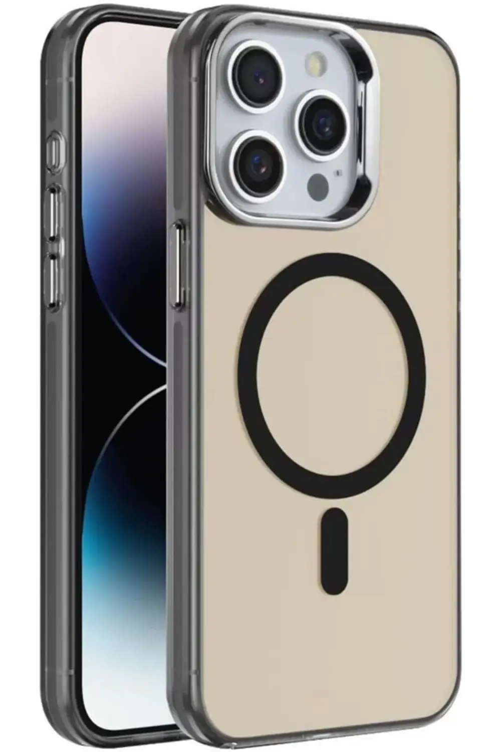 Kılıfı 16 Uyumlu Arkası Mat Silikon Kılıf Yükseltilmiş Lens Çerçe