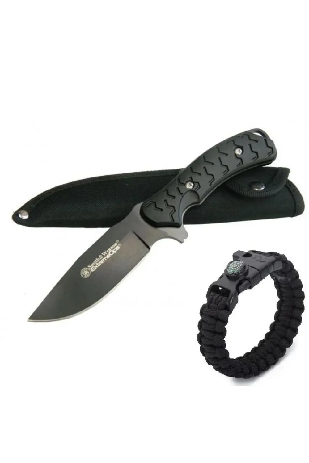 KILIFLI SMİTH WESSON ÇELİK MX-8007 AVCI BIÇAĞI   23 CM