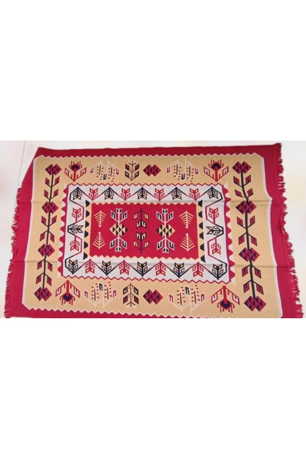 Kilim Antik 140-215 Otantik 90152 Motif Model Naturel Boya Çift Taraflı El yapımı - Görsel 2