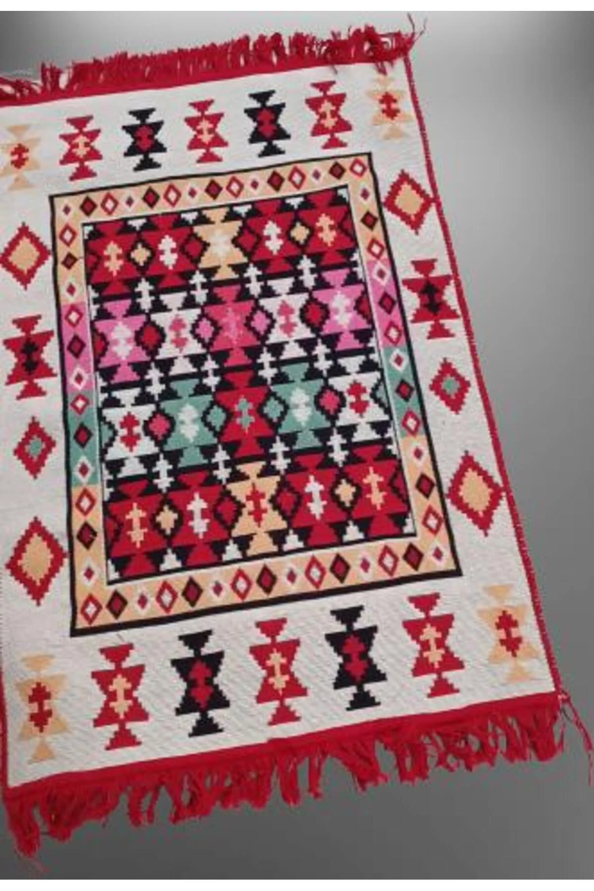 Kilim Antik 80-125 Otantik Motifler Model Naturel Boya Çift Taraflı El yapımı - Görsel 4