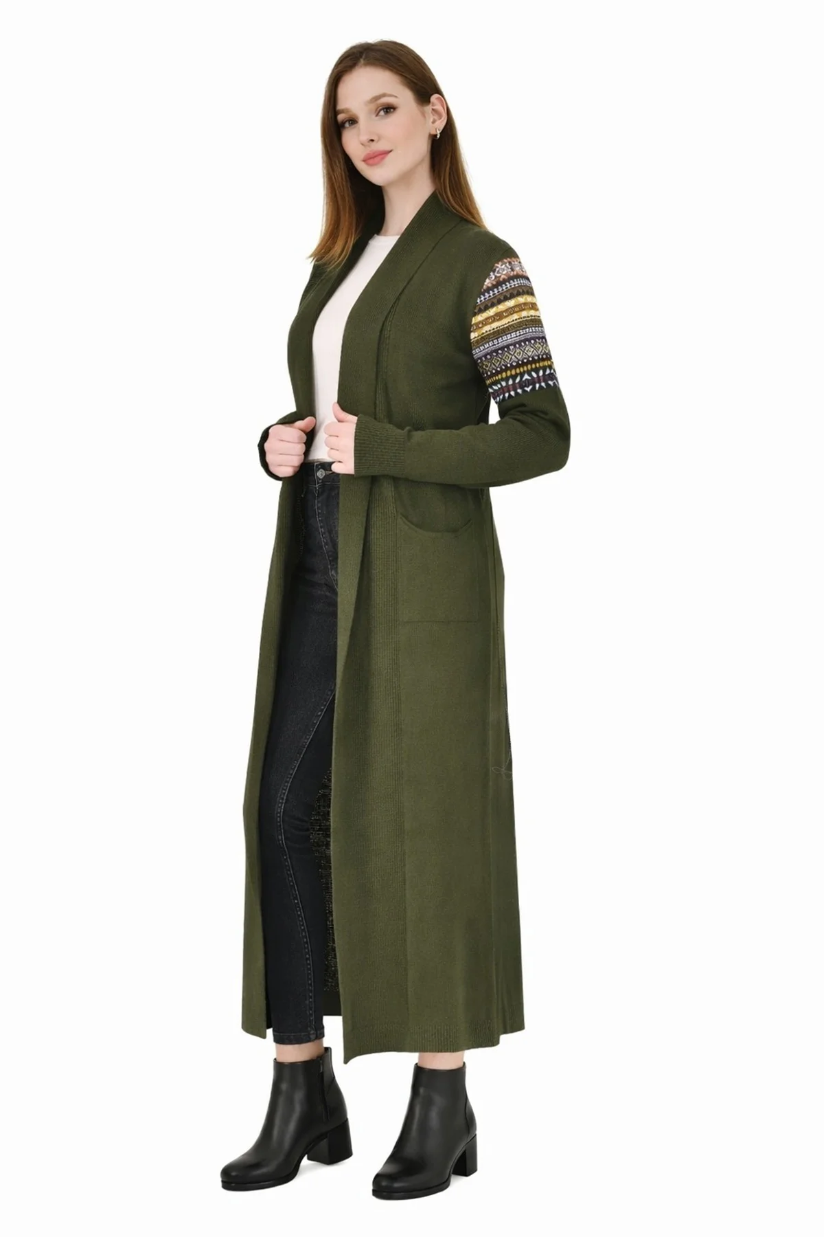 KİLİM DESEN UZUN HIRKA