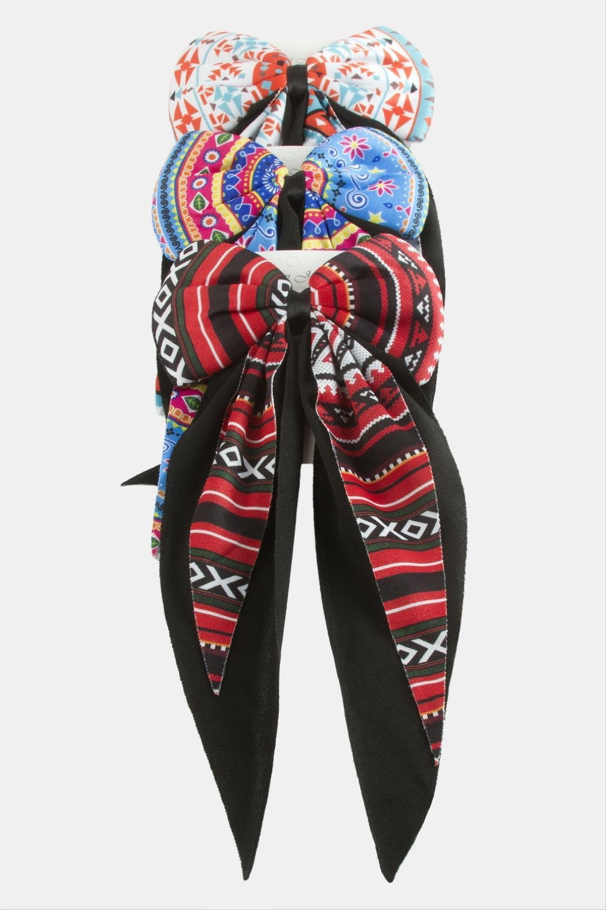 Kilim Desenli Siyah Kuyruklu Otomatik Toka 24 Cm