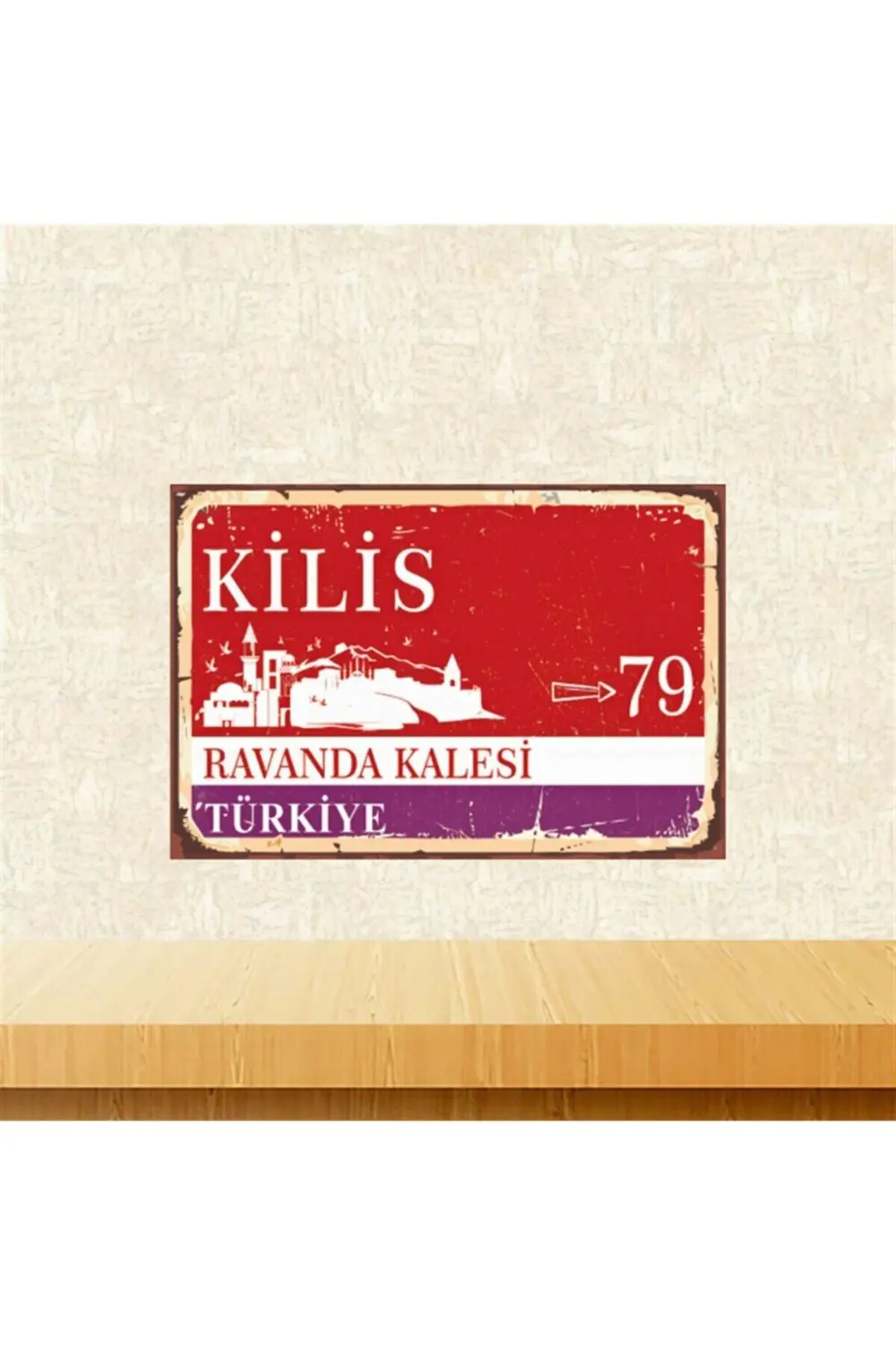 Kilis Ravanda Kalesi Retro Ahşap Tablo Tkfx5789 20x30 cm Fiyatı, Yorumları ve Özellikleri