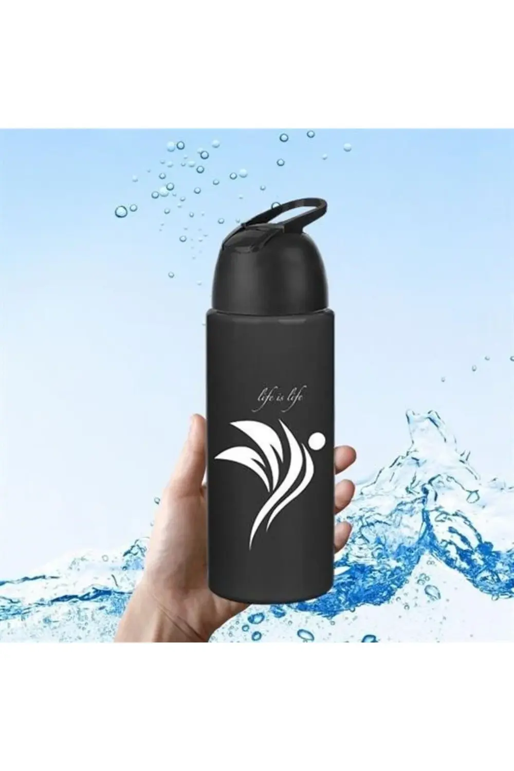 ® Kilitlenebilen Matara Güvenlikli Suluk Sporcu Matarası Spor Su