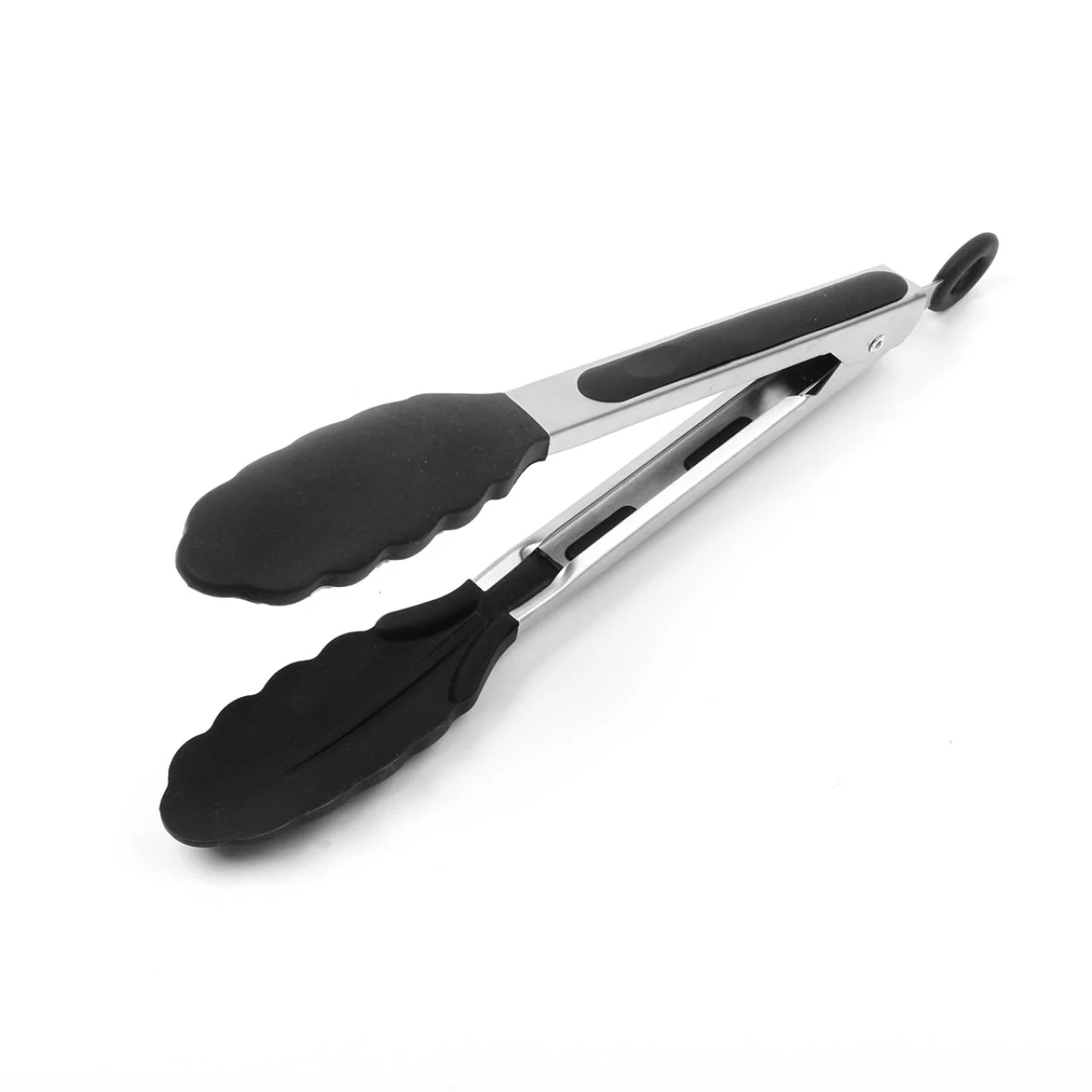 Kilitlenebilir Metal Saplı Silikon Maşa - 27cm Isıya Dayanıklı Mutfak Maşası