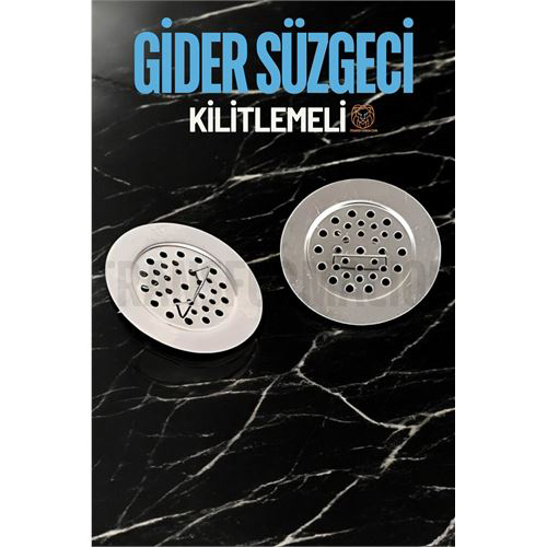 Kilitlenebilir Metal Lavabo Evye Süzgeci 2 ADET Kilitlenebilir Metal Lavabo Evye Süzgeci 2 ADET