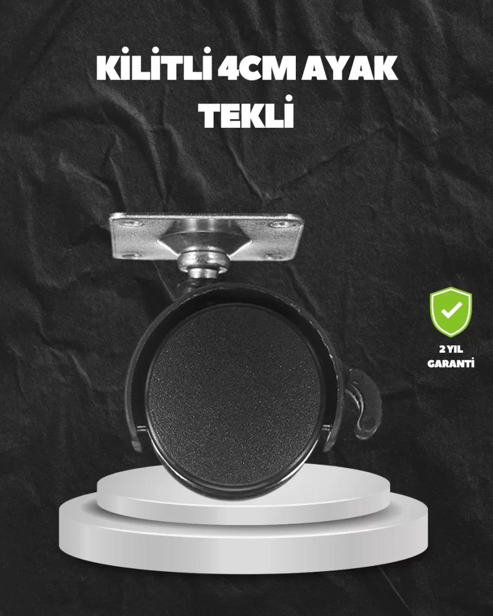 Kilitli 4 cm Evrensel Tekerlek Ayak Tek Adet - Lisinya