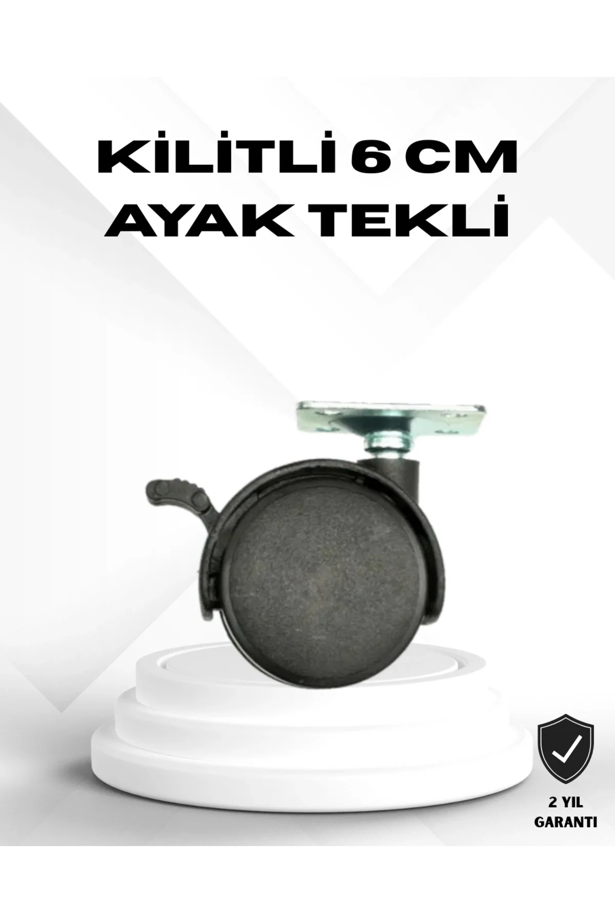 Kilitli 6 Cm Masa Ayağı Tekli Döner Tekerlek