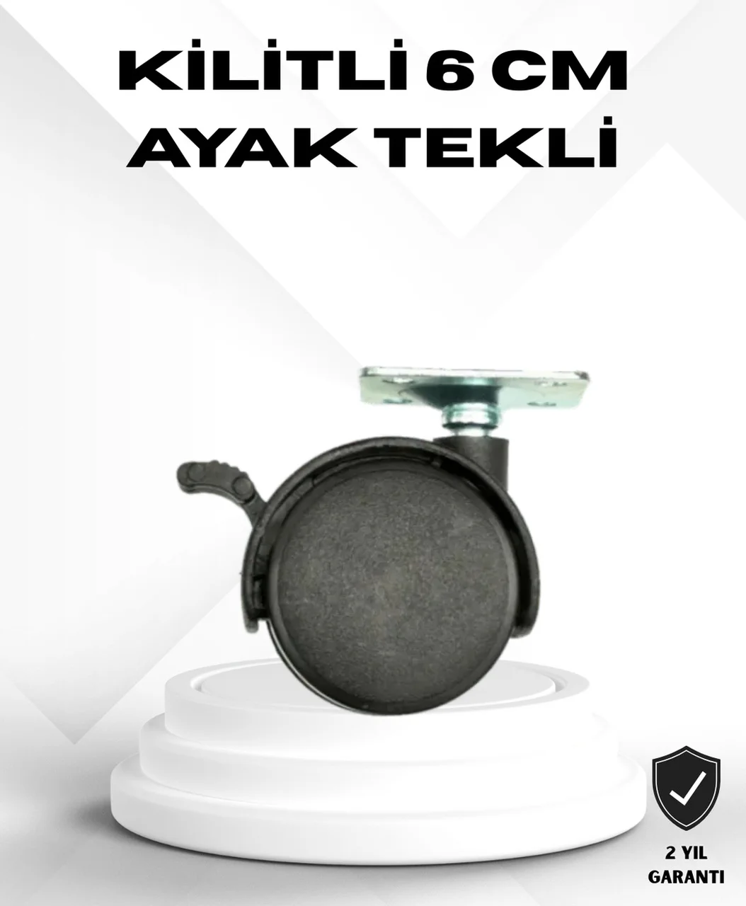 Kilitli 6 Cm Masa Ayağı Tekli Döner Tekerlek Diğer