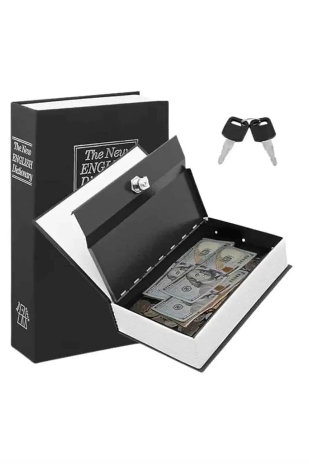 Kilitli Gizli Kasa Sözlük Kumbara Kitap Sözlük Görünümlü 18cm