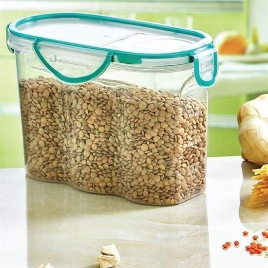 Kilitli Kapaklı Contalı Hava,Su Sıvı Geçirmez 1,7 Litre Erzak Sak