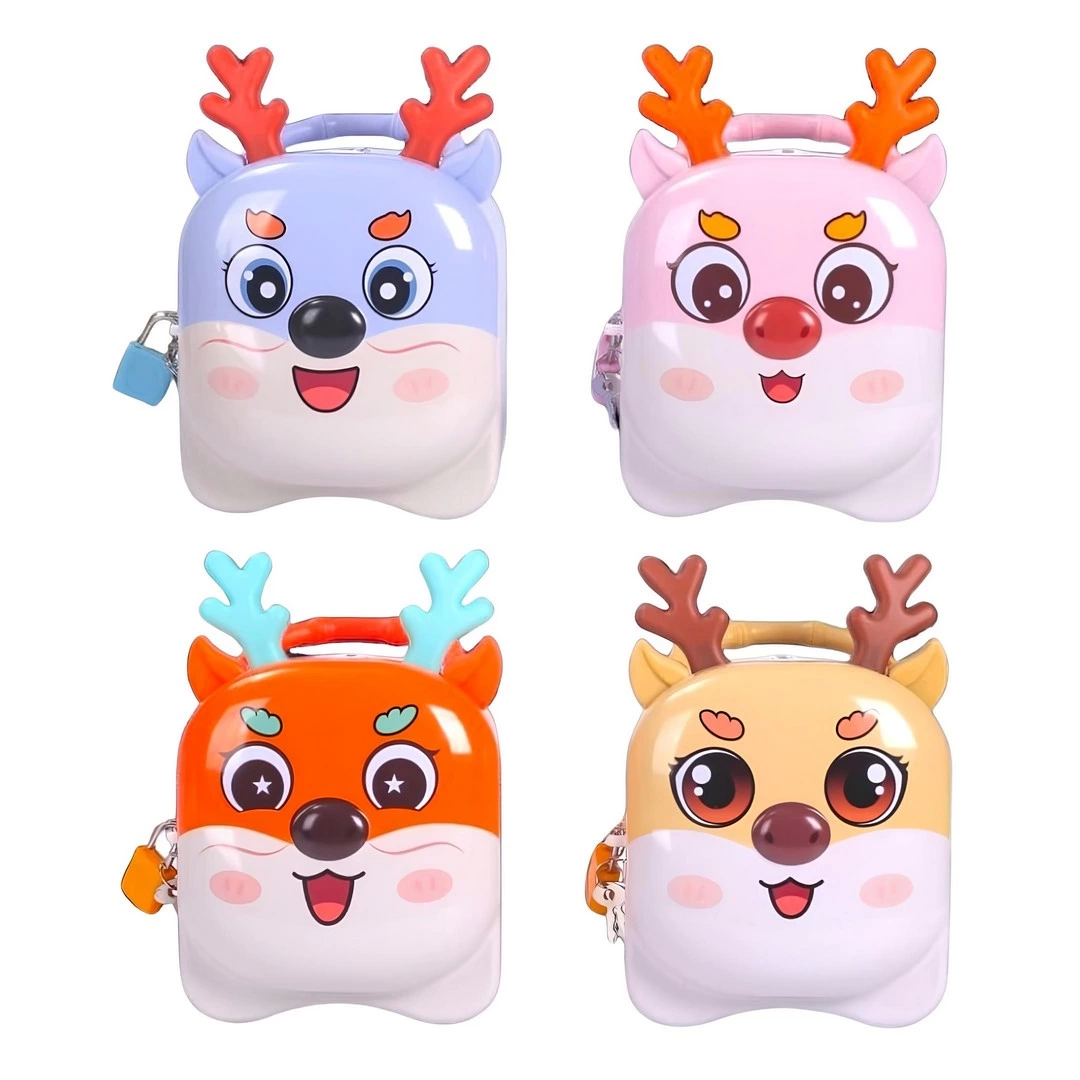 Kilitli Metal  Geyik Kumbara