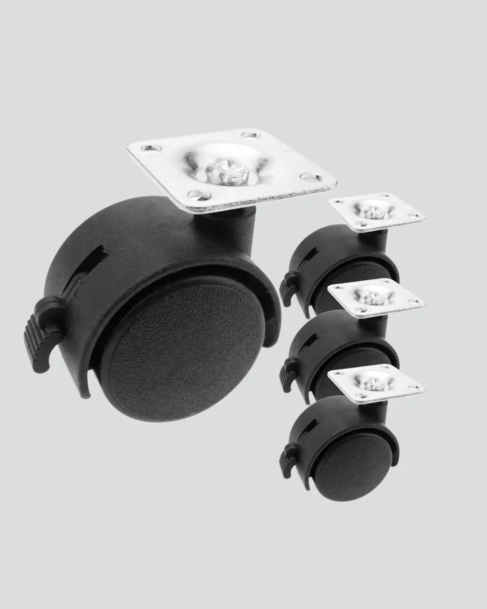 Kilitli Mobilya Ayağı 6 cm 4’lü Set - Zemini Korur ve Kaydırılır